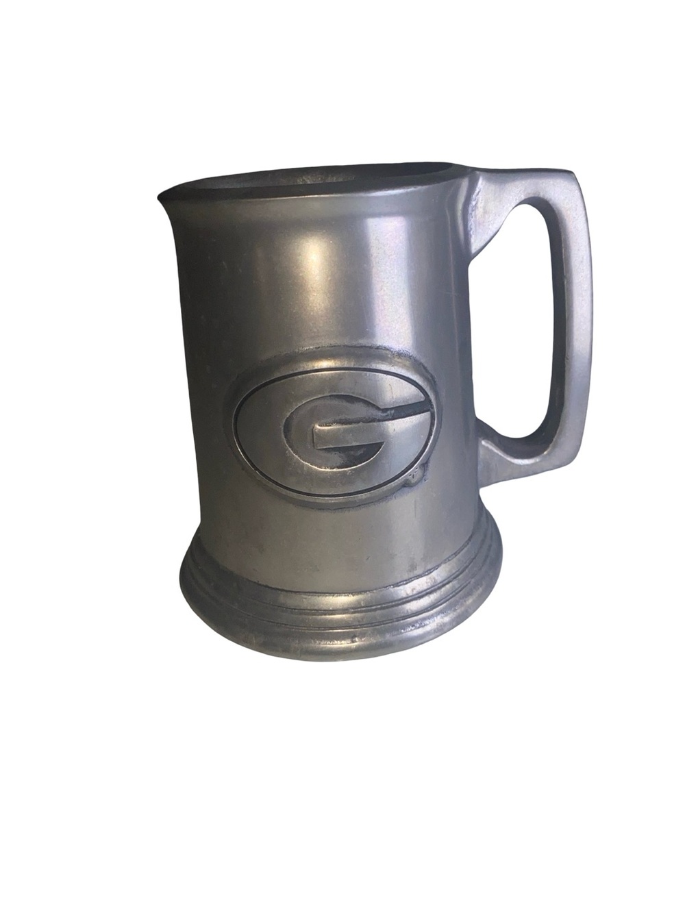 Vintage Wilton HEAVY Armetale Cast Pewter/Metal Green Bay Packers Stein Mug